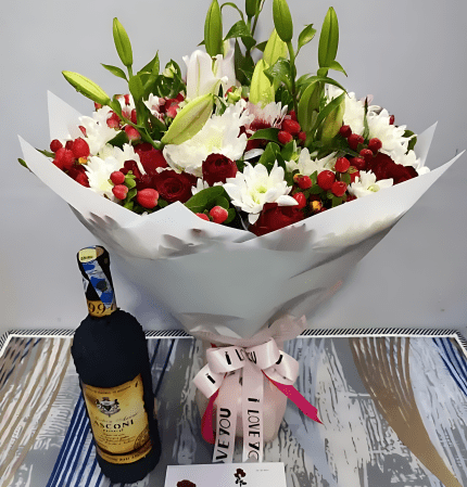 flower-bouquet-asconi-wine-and-card-enhanced