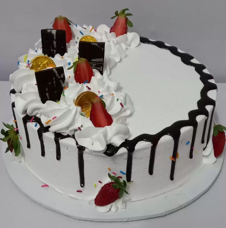 ganached-vanilla-cake