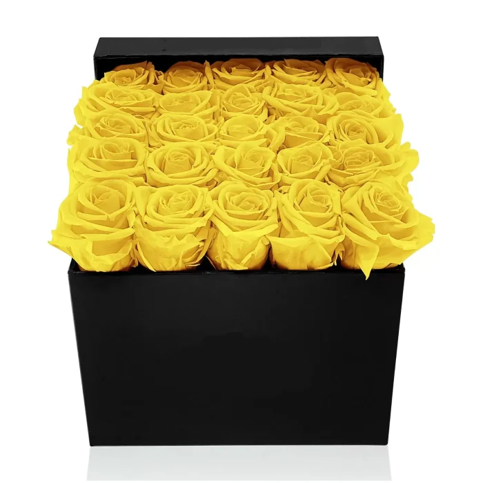 yellow-mellow-hat-box-bouquet